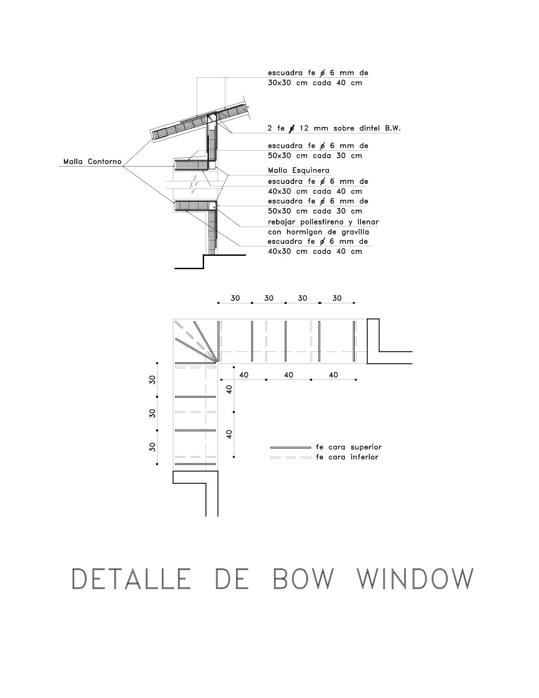 Vista previa de Detalle Bow Window