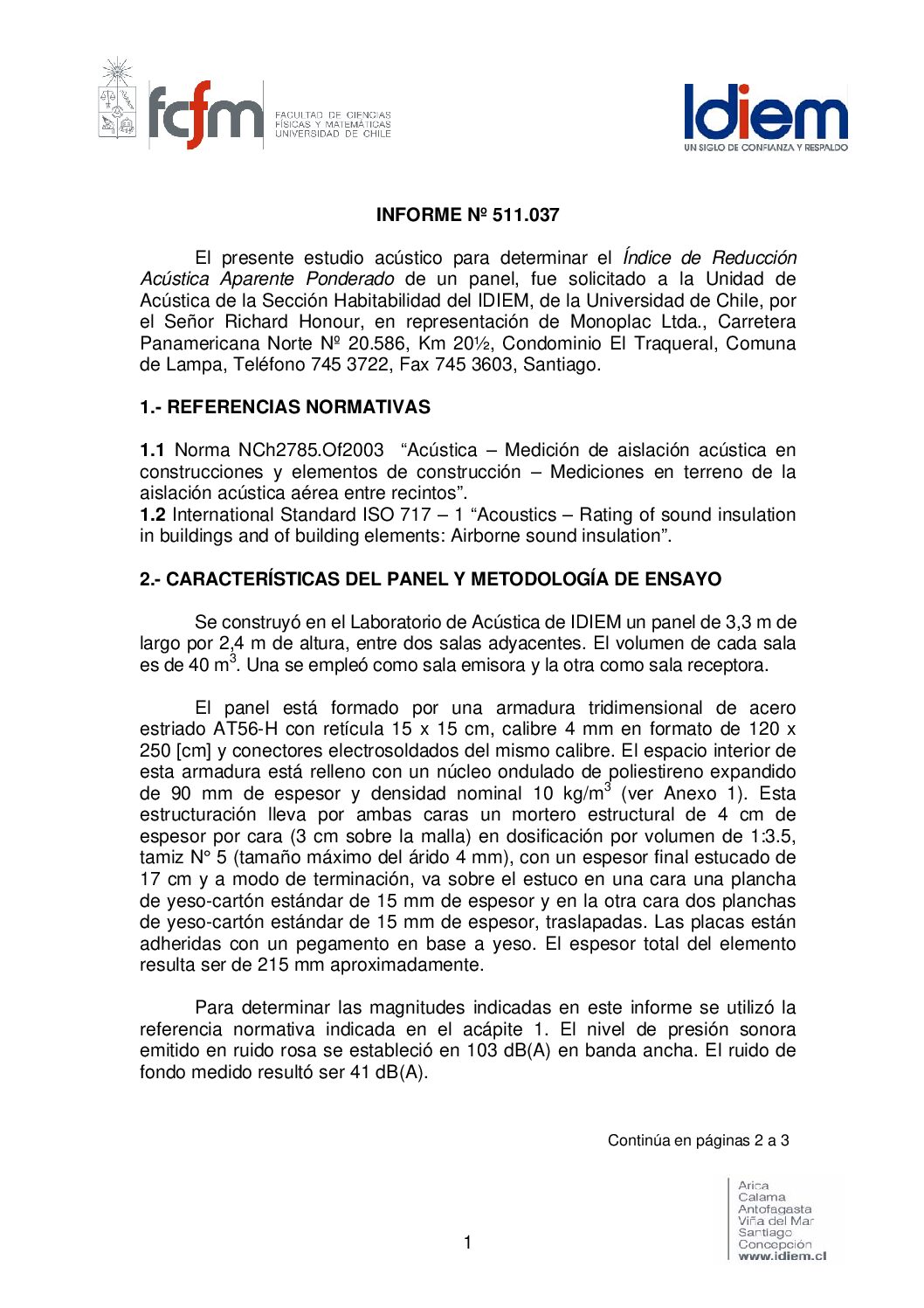Vista previa de Informe Acústico (Idiem)
